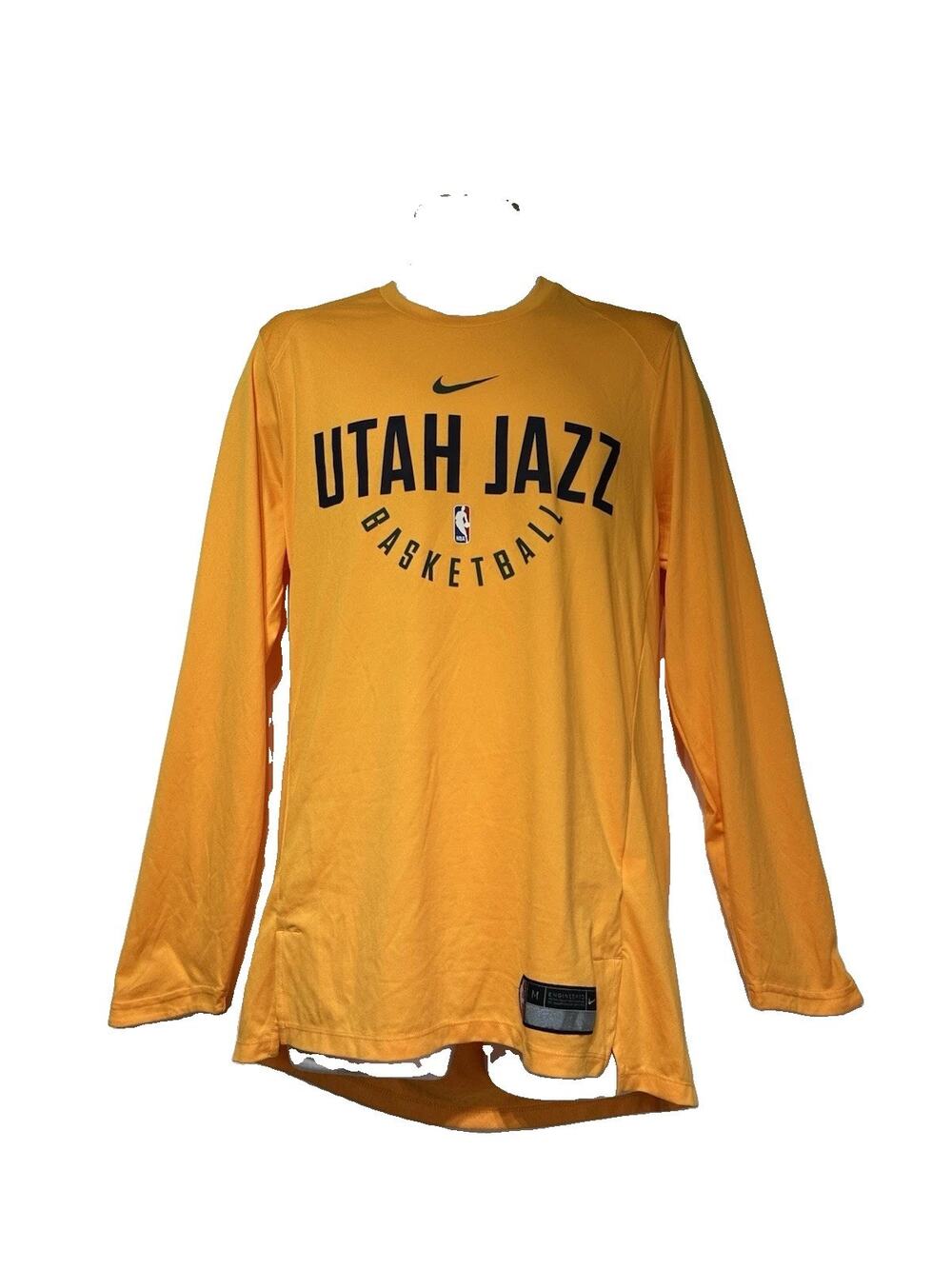 Nike Men's Size M Engineered NBA Utah Jazz Team Issue Long Sleeve Shirt